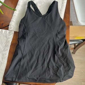 Lululemon Black Racerback Tank Top Size 4